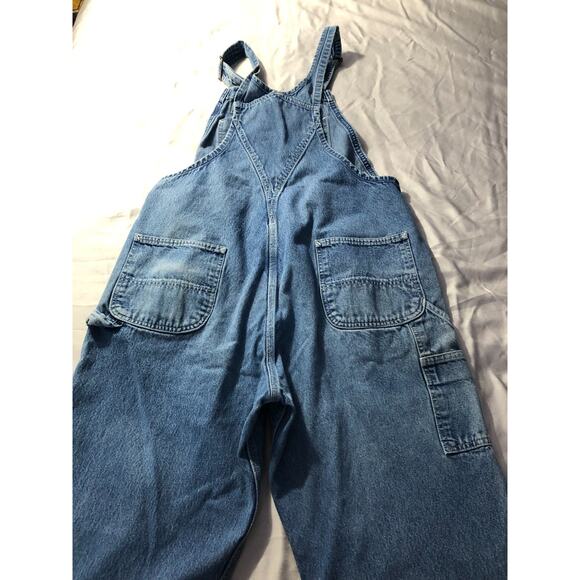 VTG Carhartt R07 DST Denim Overalls Bib Mens Size 40x30 Workwear Chore Gorpcore - Picture 12 of 13